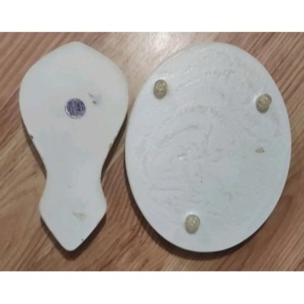Vintage Lucite Acrylic Spoon Rest W/ trivet set Butterflies wildflowers MCM boho